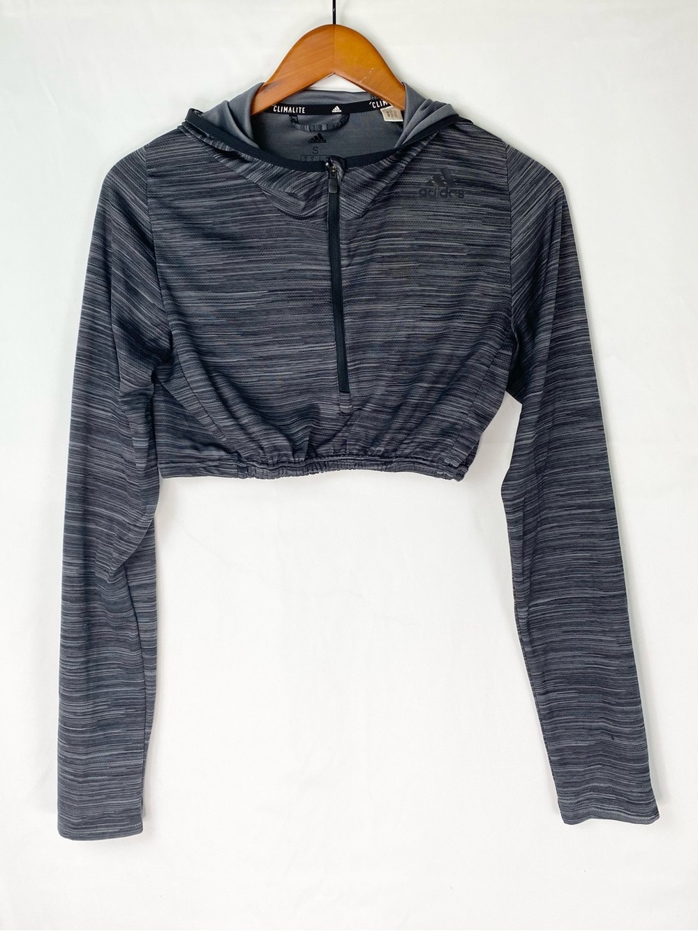 Adidas Crop Cinch‎ Hoodie Zip Size Small